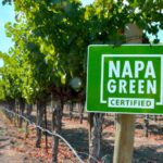 Napa Green Certified Sign in front of a vineyard